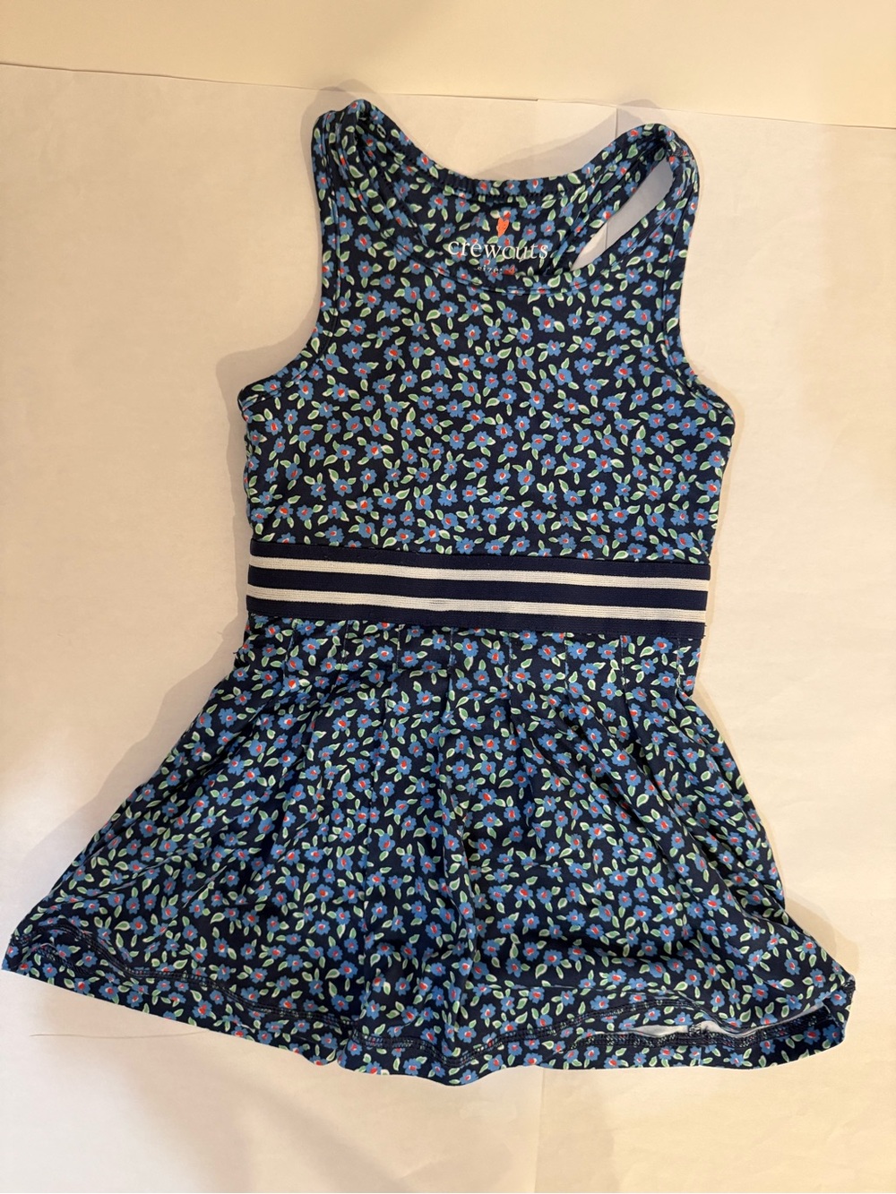Crewcuts Navy Floral Tank Tennis Dress Size 4